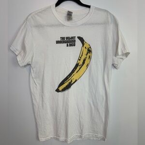 The velvet underground Gildan Heavy Cotton White T-Shirt size medium